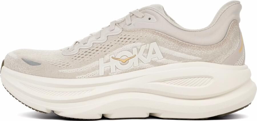 HOKA Bondi 9 Sneakers Dames Bruin Mesh Synthetisch