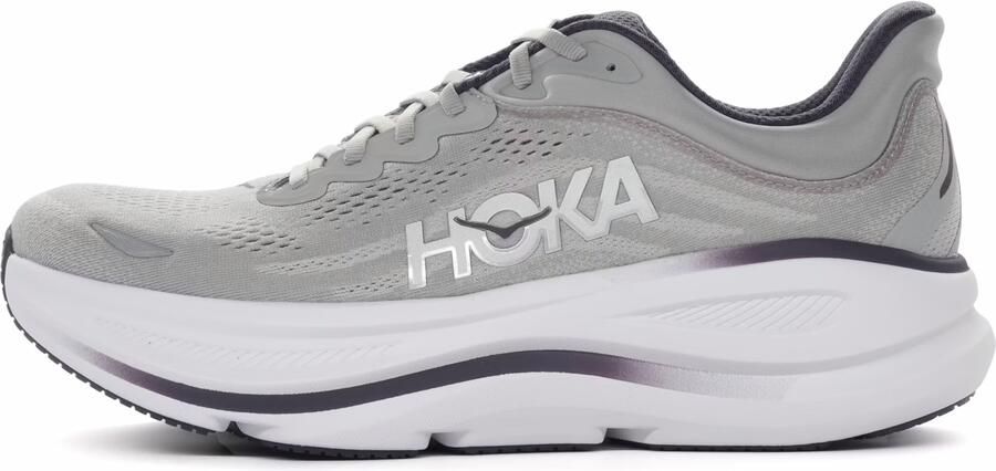 HOKA Bondi 9 Sneakers Heren Grijs 2 3 Mesh Synthetisch