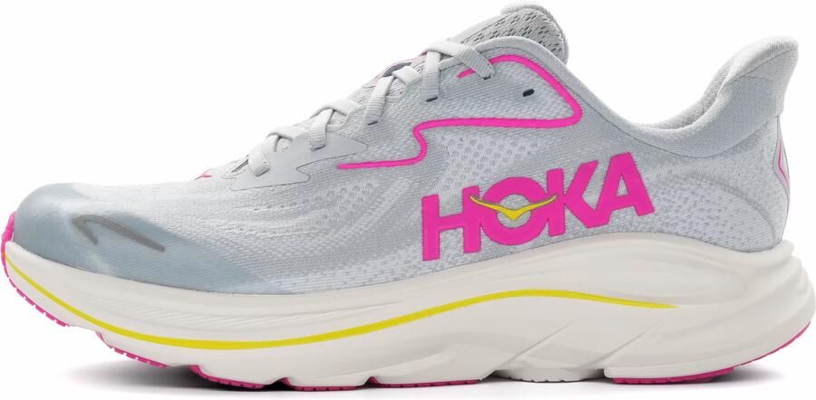 HOKA Clifton 10 Kindersneakers Rood Mesh Synthetisch