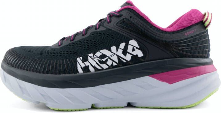 Hoka One Bondi 7 Hardloopschoenen Zwart Paars - Foto 4