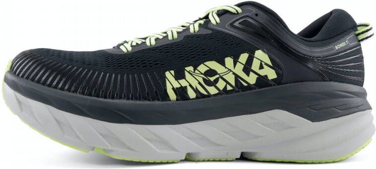 Hoka One Bondi 7 Hardloopschoenen Zwart Grijs - Foto 6