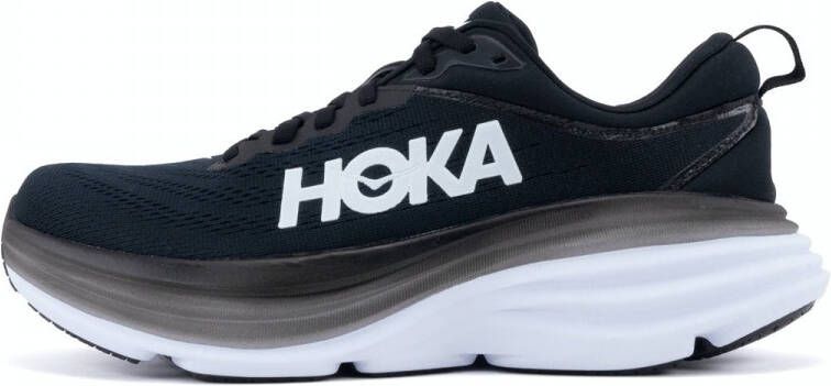 Hoka One Bondi 8 Sportschoenen Hardlopen Weg zwart wit - Foto 8