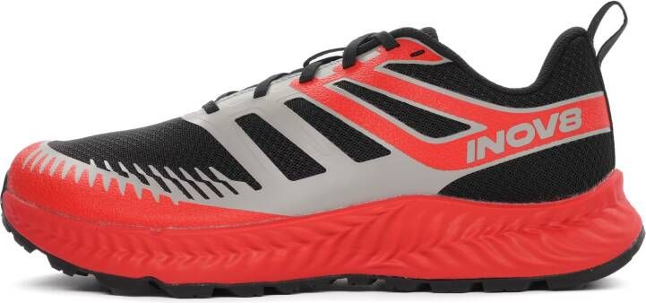 Inov-8 TrailFly Heren Black Fiery Red Dark Grey Trailrunning schoenen Wide fit - Foto 2