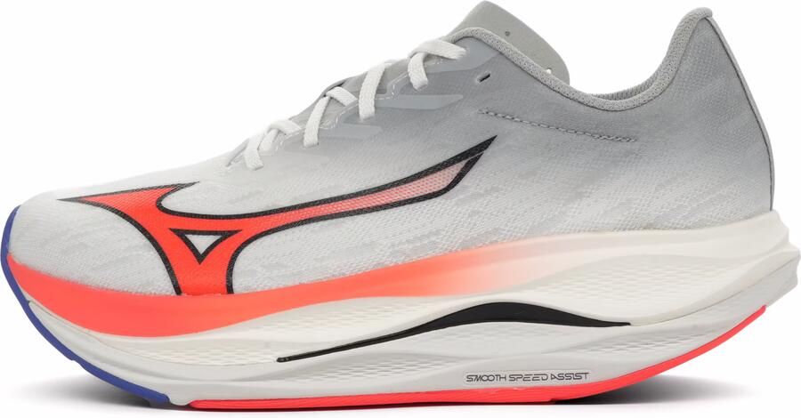 Mizuno Wave Rebellion Flash 3 Hardloopschoenen Wit Grijs 1 2 Man - Foto 2