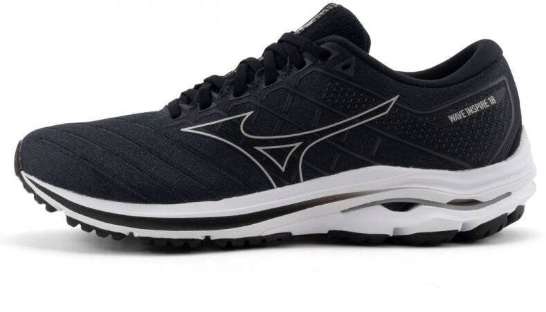 Mizuno Wave Inspire 18 Heren Sportschoenen Hardlopen Weg zwart zilver - Foto 2
