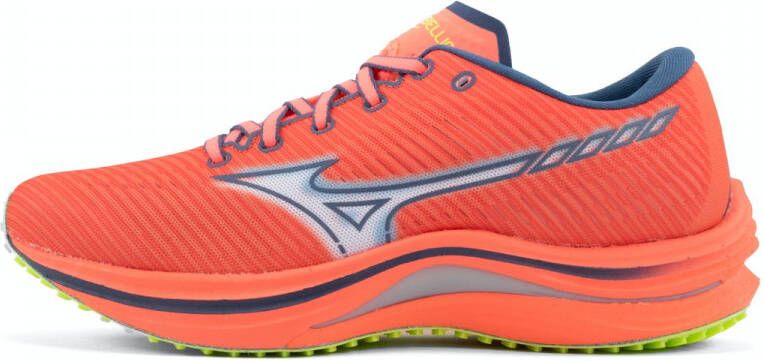Mizuno Wave Rebellion Dames Sportschoenen Hardlopen Weg rood zilver - Foto 2