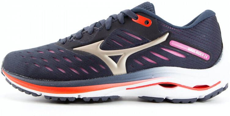 Mizuno Wave Rider 24 Dames Sportschoenen Hardlopen Weg donkerblauw - Foto 6