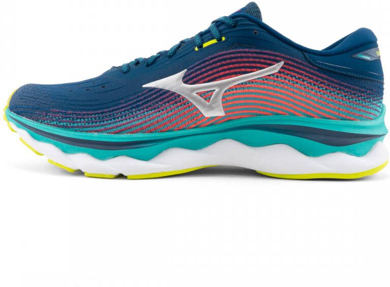 Mizuno Wave Sky 5 Heren Sportschoenen zilver rood - Foto 3