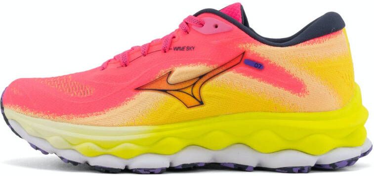 Mizuno Wave Sky 7 J1GD230223 Vrouwen Roze Hardloopschoenen - Foto 3