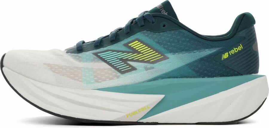 New Balance Hardloopschoenen Zapatillas FuelCell Rebel v5 verde turquesa blanco