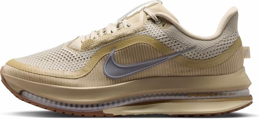 Nike Pegasus Sneakers Heren Zilver Mesh Synthetisch