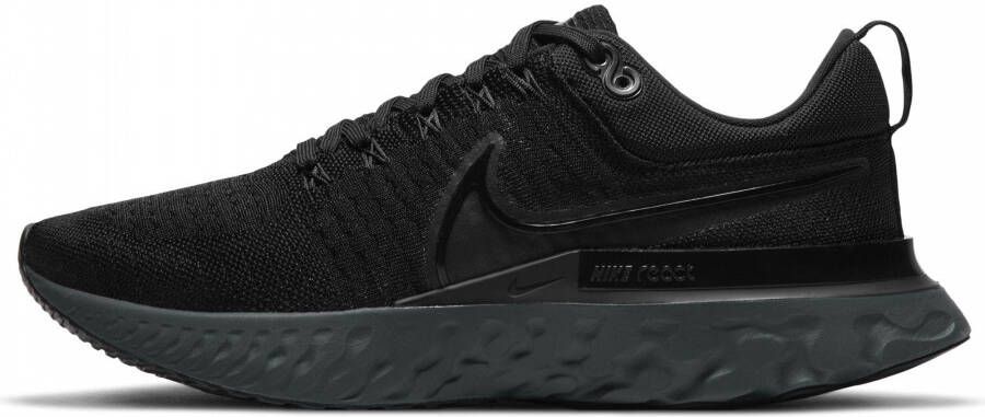 Nike React Infinity Run Flyknit 2 Hardloopschoenen voor heren(straat) Zwart - Foto 2