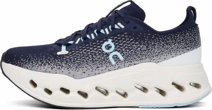 On Cloudsurfer Max Wide Hardloopschoenen blauw ivory