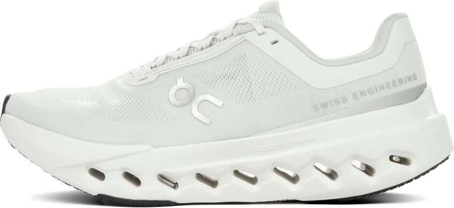 On Cloudsurfer Sneakers Dames Zilver Mesh Synthetisch
