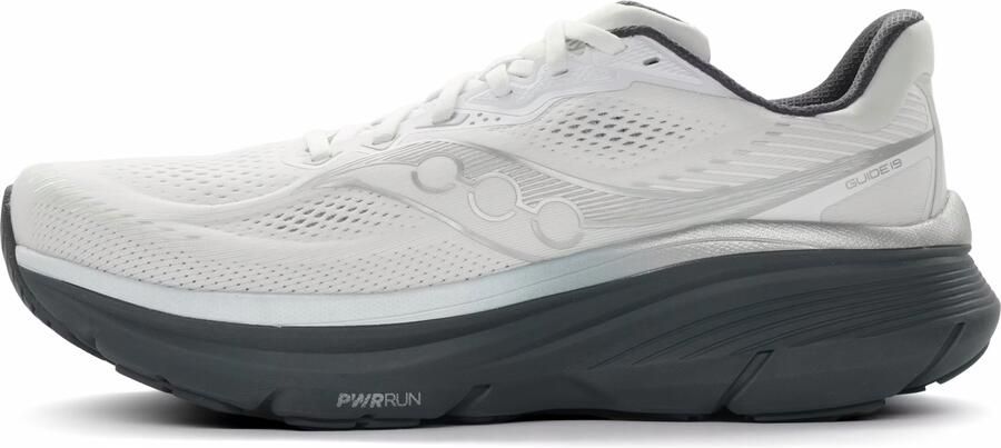 Saucony Guide 19 Sneakers Heren Wit Mesh Synthetisch