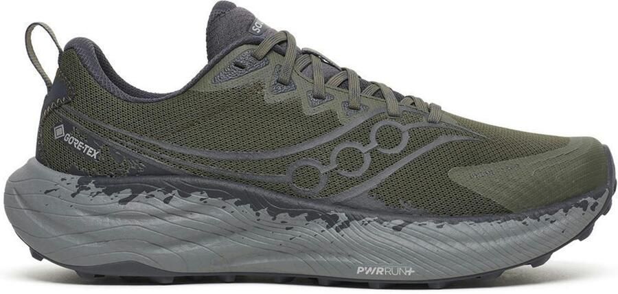 Saucony Ride TR3 GTX Sneakers Heren Zilver Mesh Synthetisch