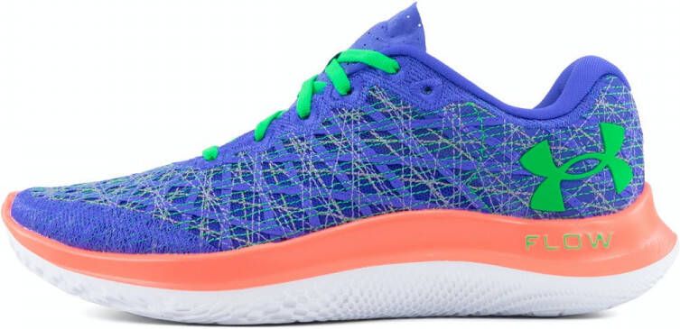 Under Armour Dameshardloopschoenen Flow Velociti Wind 2 Run Sq d Brilliant Paars Blitz Rood Extreme Groente 37.5
