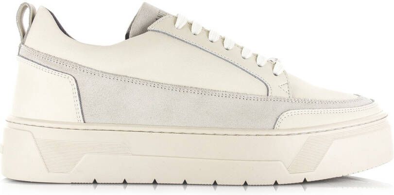 Antony Morato Flint Hart Creme sneaker Gebroken wit Leer Lage sneakers Heren - Foto 3