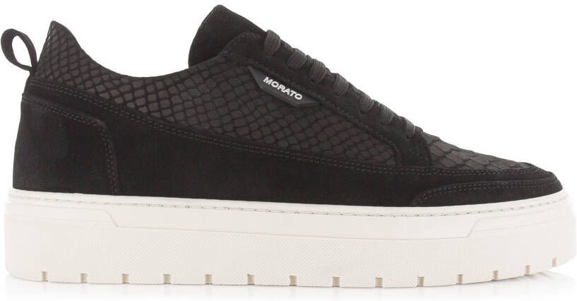Antony Morato Flint Python Zwart Suede Lage sneakers Heren