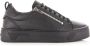 Antony Morato Zipper sneakers zwart Leer Heren - Thumbnail 2