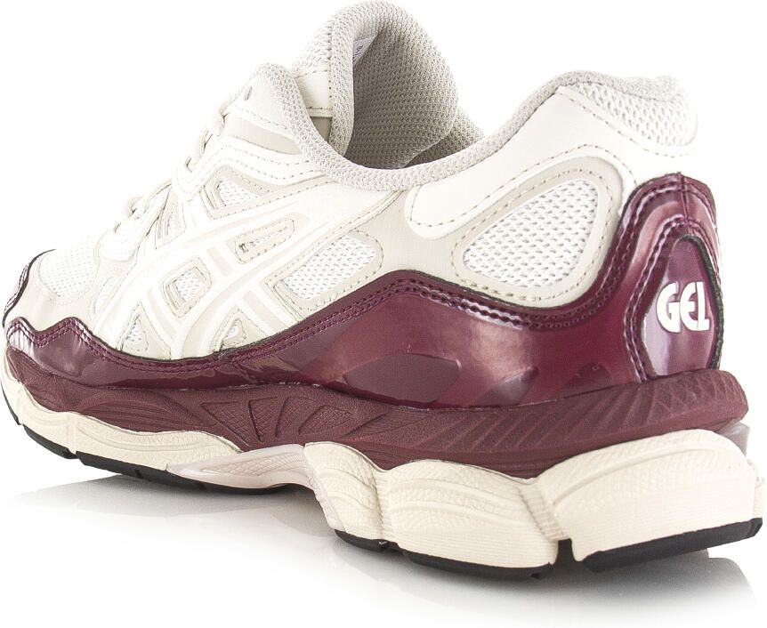Asics GEL-NYC Cream Antique Red Suede Unisex - Foto 2