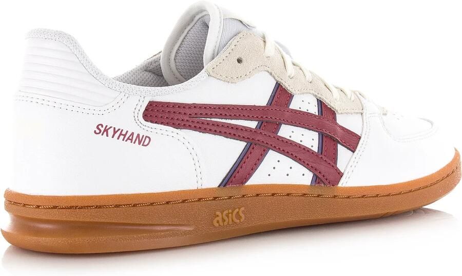 Asics Skyhand OG white brisket red Suede Unisex - Foto 7