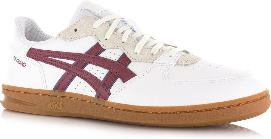 Asics Skyhand OG white brisket red Suede Unisex - Foto 8