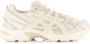 ASICS Tijger Gestreepte Mesh Sneakers Beige - Thumbnail 5