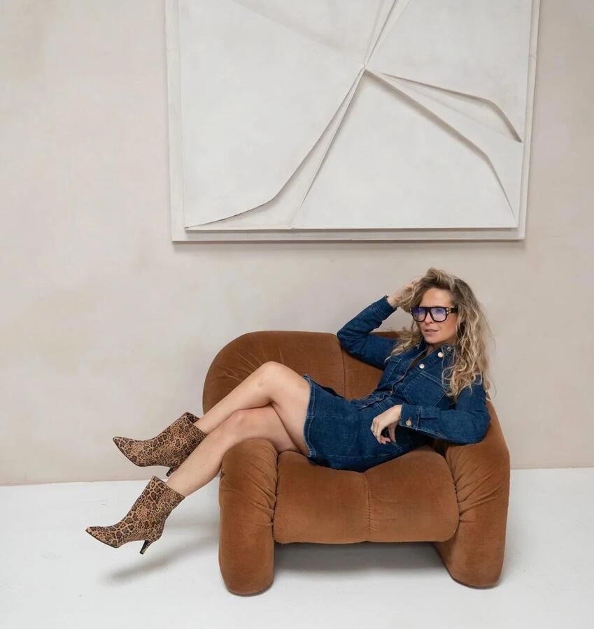 Babouche Alison chita dark brown Suede Dames - Foto 2