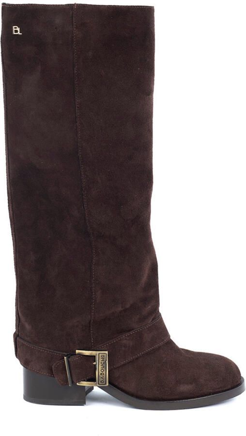 Babouche Aysha dark brown Suede Dames