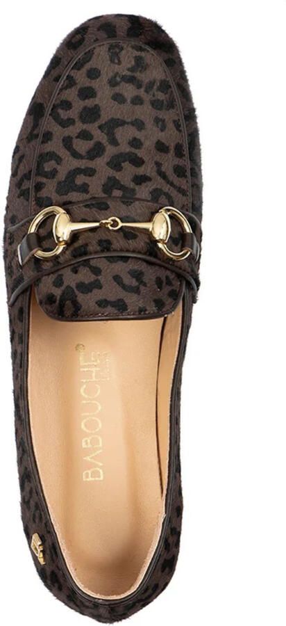 Babouche Filly baby leopard dark brown Leer Dames - Foto 4