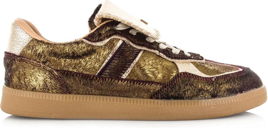 Babouche Ira dark brown gold Leer Dames - Foto 2