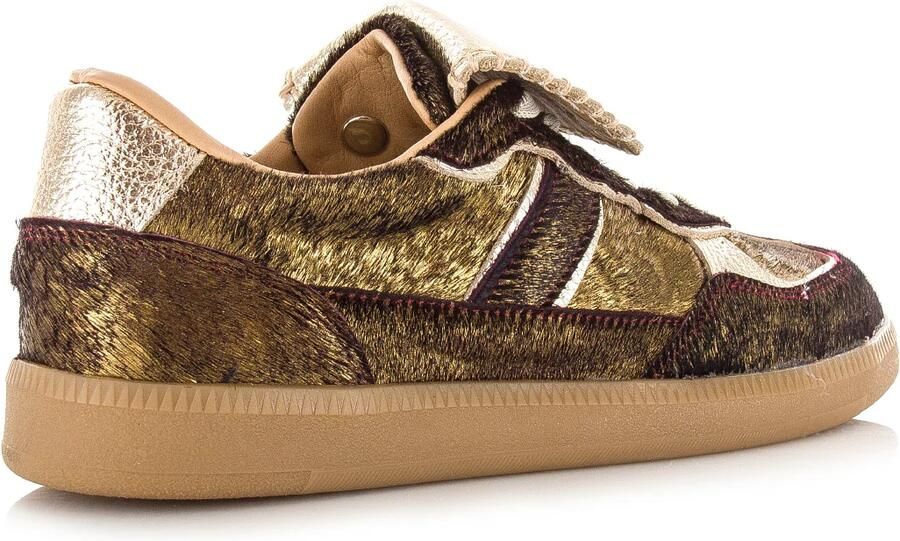 Babouche Ira dark brown gold Leer Dames - Foto 4