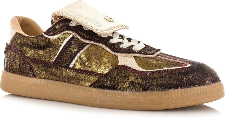 Babouche Ira dark brown gold Leer Dames - Foto 4