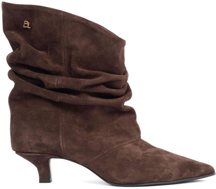 Babouche Jenna enkellaarzen dark brown Suede Dames - Foto 2