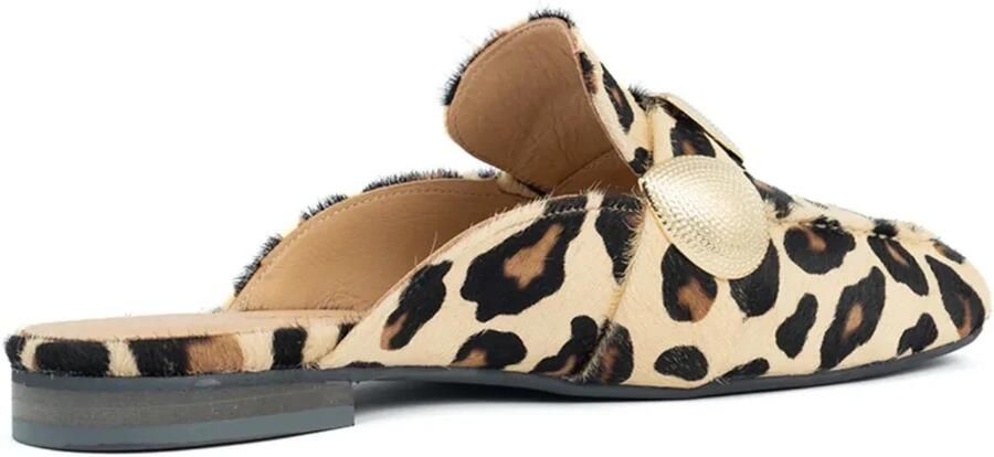 Babouche LARA leopard muiltjes Leer Dames - Foto 4