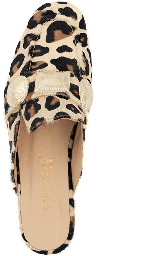 Babouche LARA leopard muiltjes Leer Dames - Foto 4