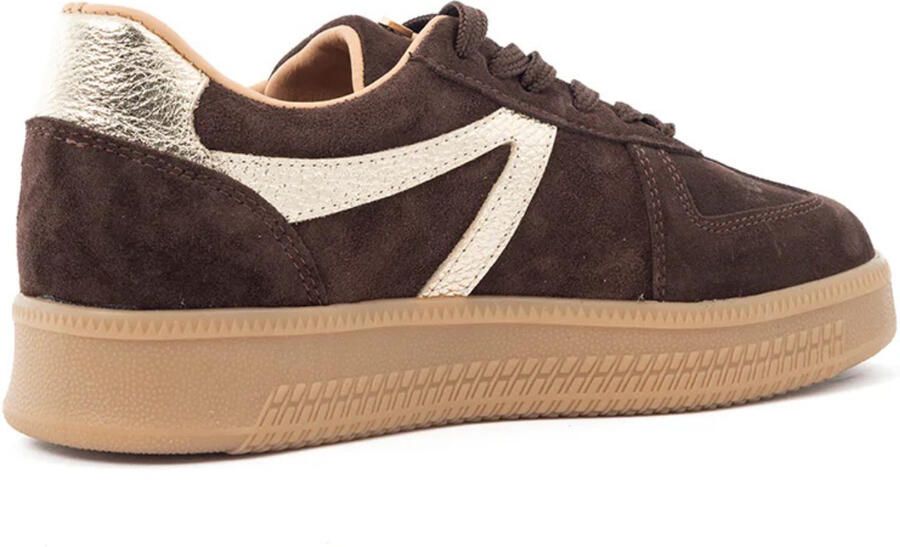 Babouche Liva sneakers dark brown Suede Dames - Foto 4