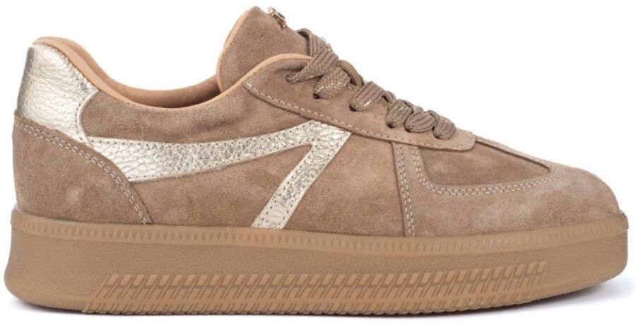 Babouche Liva sneakers noce gold Suede Dames