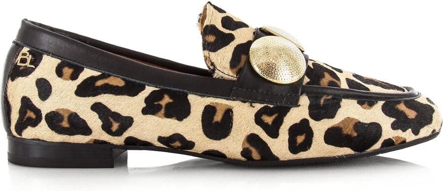 Babouche Lulu panterprint loafers Leer Dames