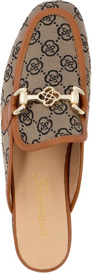 Babouche Nea beige cognac Textiel Dames - Foto 3