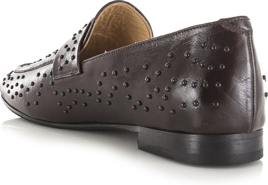 Babouche SIA loafers dark brown Leer Dames - Foto 3