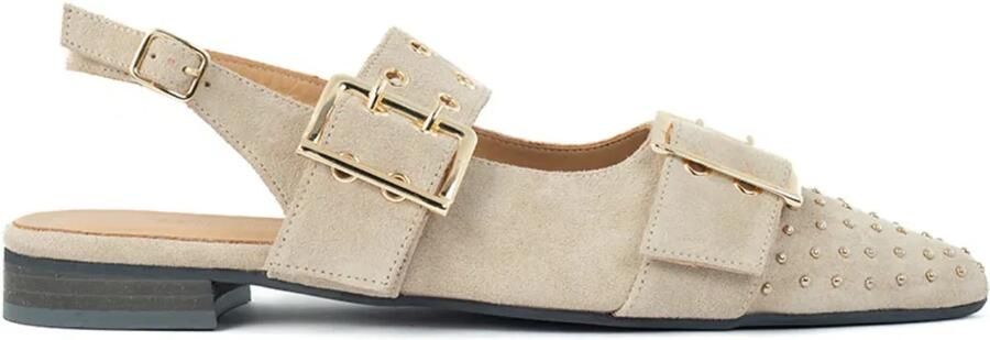 Babouche SOYA beige slingbacks Suede Dames - Foto 2