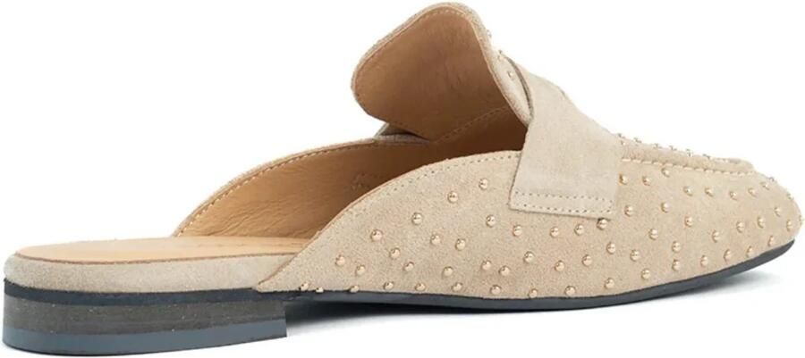 Babouche SUZIE beige muiltjes met studs Suede Dames - Foto 4