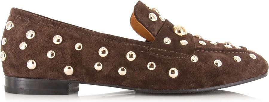 Babouche Tilly loafers donkerbruin Suede Dames