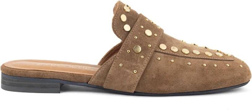Babouche Nance open muiltjes met studs Suede Dames