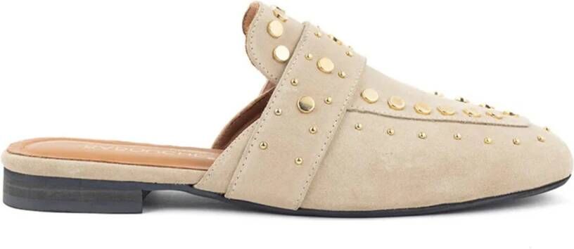 Babouche Nance open muiltjes met studs Suede Dames