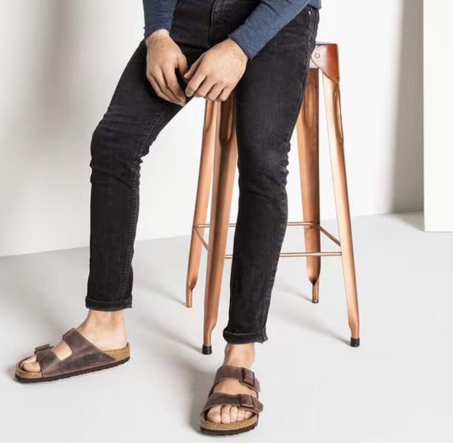 Birkenstock Sandalen Arizona Soft Footbed Geolied Nubuck Leder Smal - Foto 8