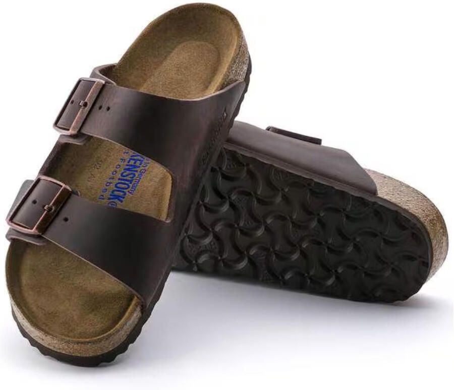 Birkenstock Sandalen Arizona Soft Footbed Geolied Nubuck Leder Smal - Foto 9