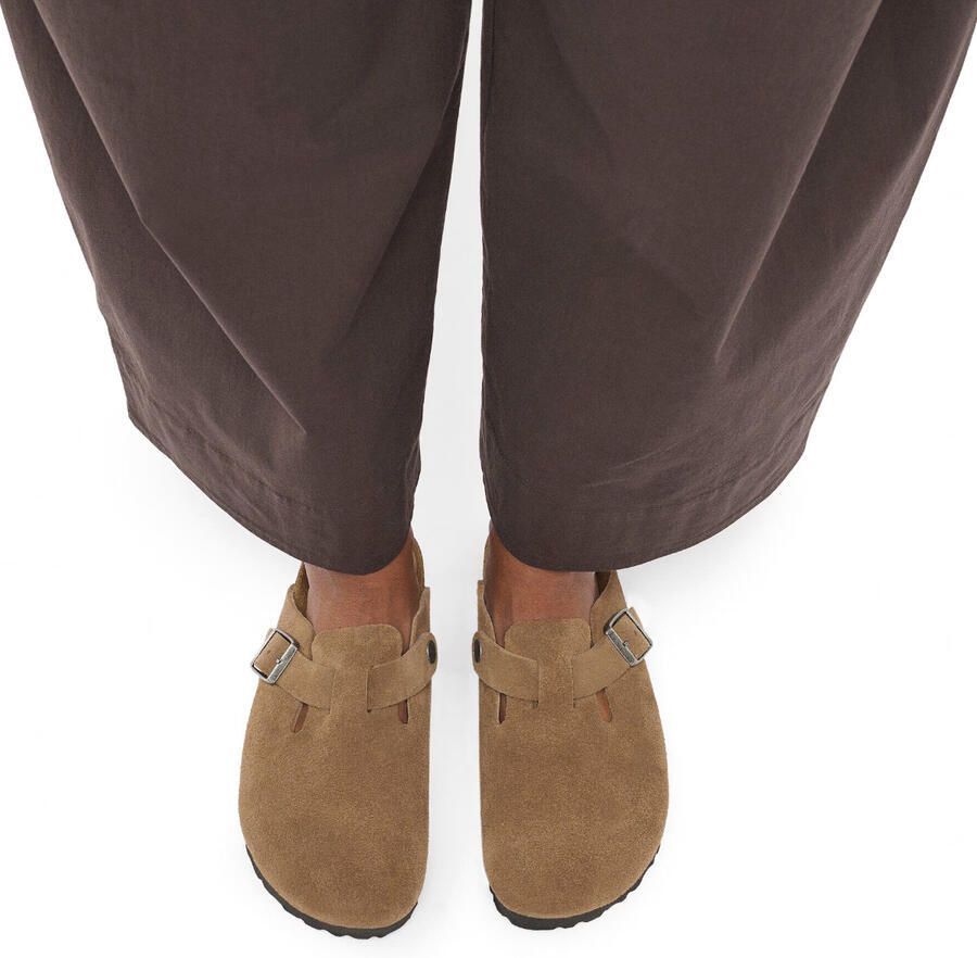 Birkenstock Suede Slippers en Sandalen Bruin Nubuck - Foto 3